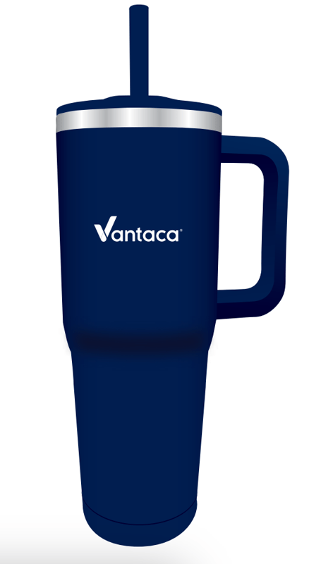 Vantaca Navy Summit 40 oz Insulated Stainless Steel Travel Mug