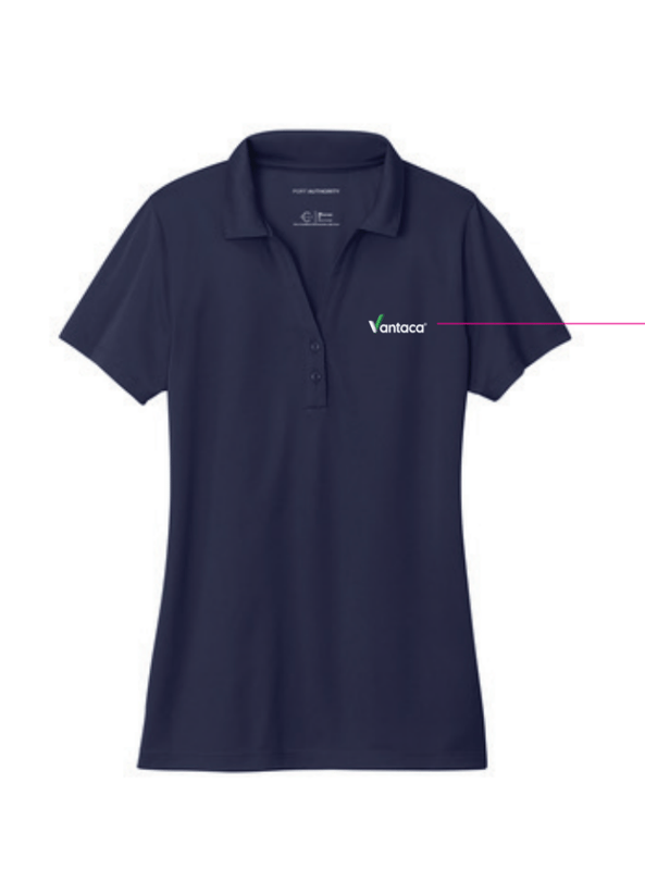 Vantaca Women's Navy Port Authority Performance Polo Shirt