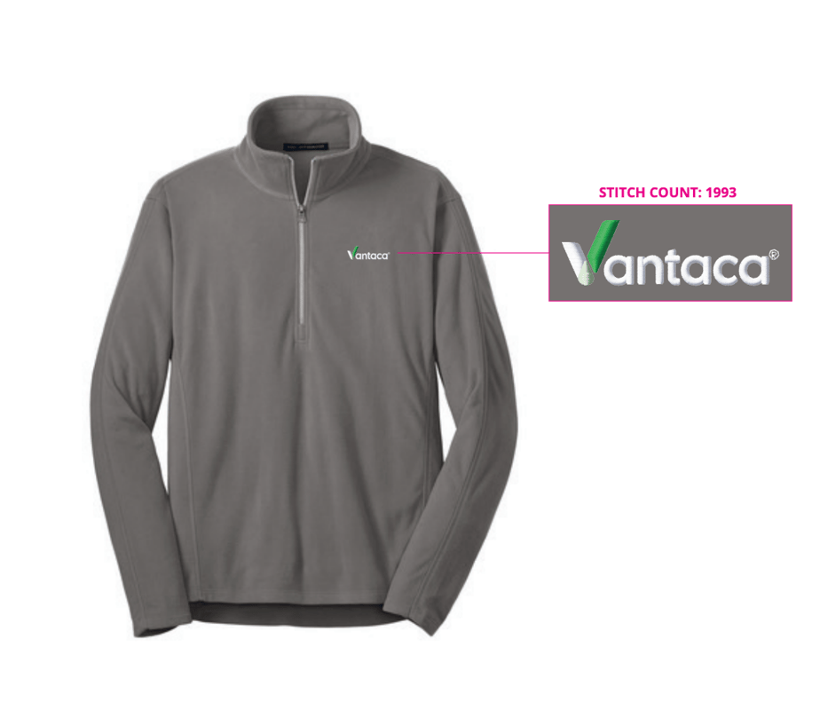 Vantaca Women's Grey Port Authority ½-Zip Pullover Sweater